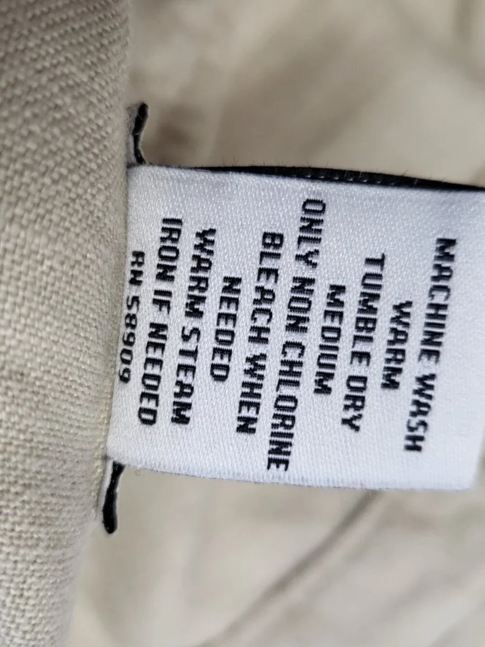 Murano Baird McNutt Linen Pants Mens 34 X 30 Buttonf Fly Drawstrings 100% Linen